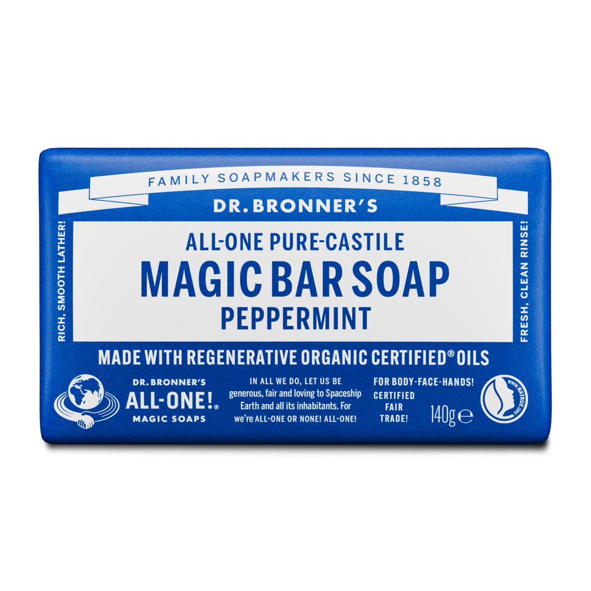 Peppermint Pure-Castile Magic Bar Soap
