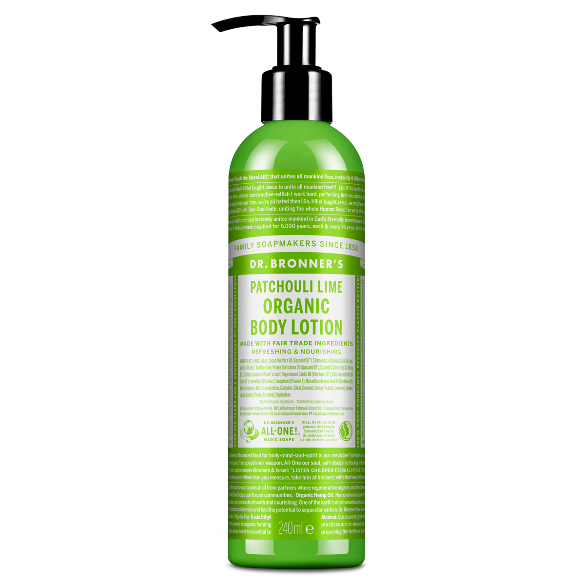 Patchouli Lime Organic Body Lotion