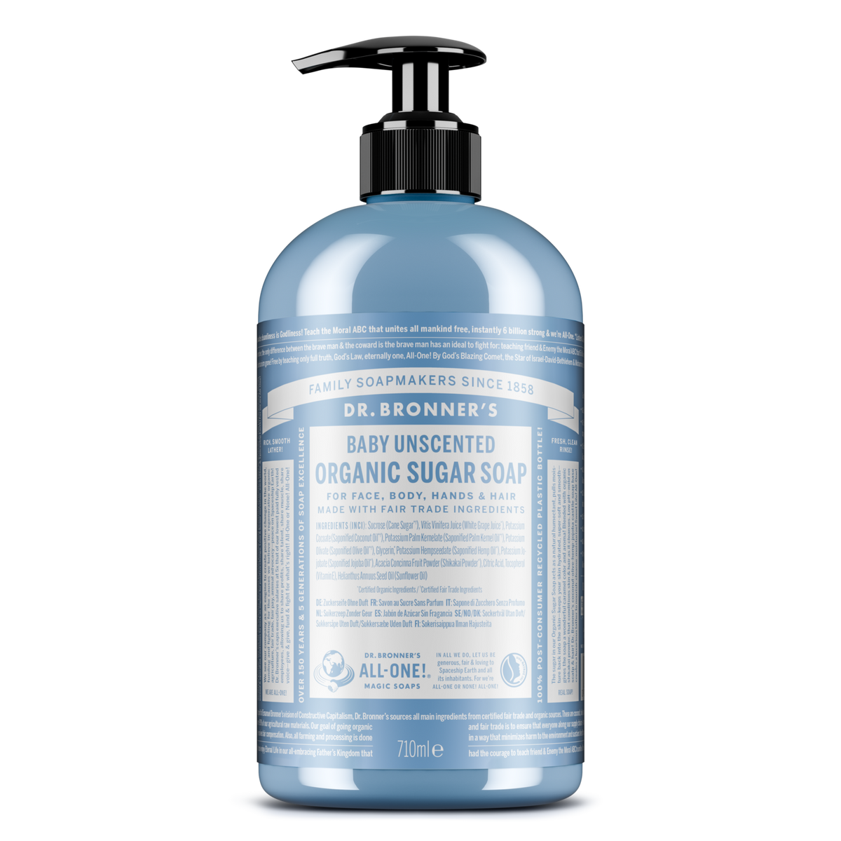 Baby Unscented Organic Sugar Soap