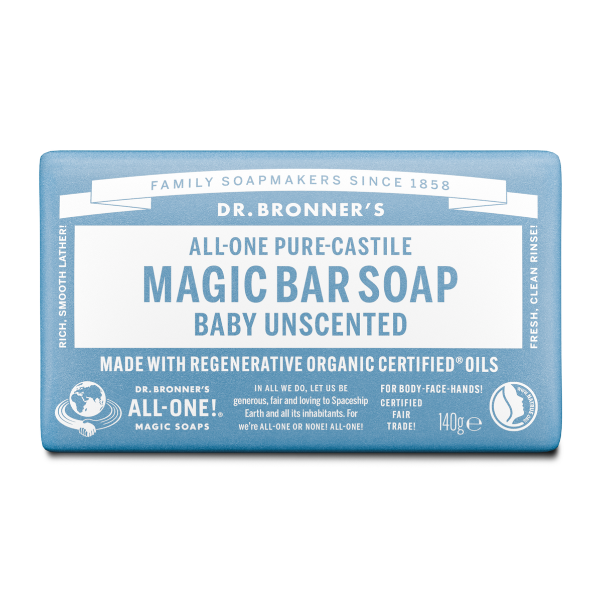 Baby Unscented Pure-Castile Magic Bar Soap