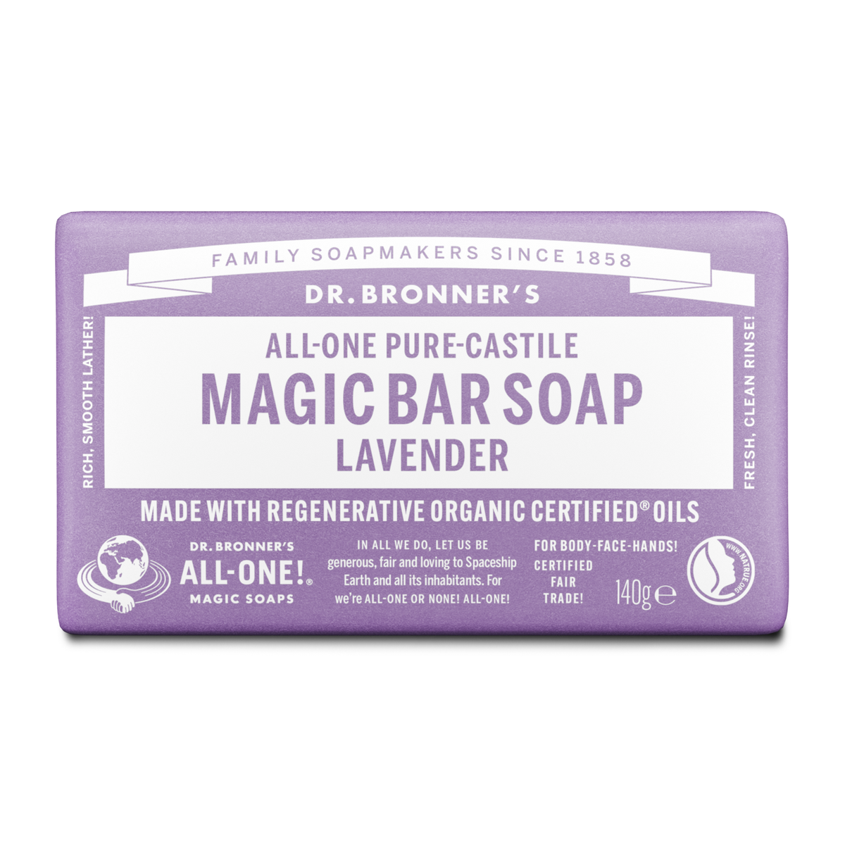Lavender Pure-Castile Magic Bar Soap