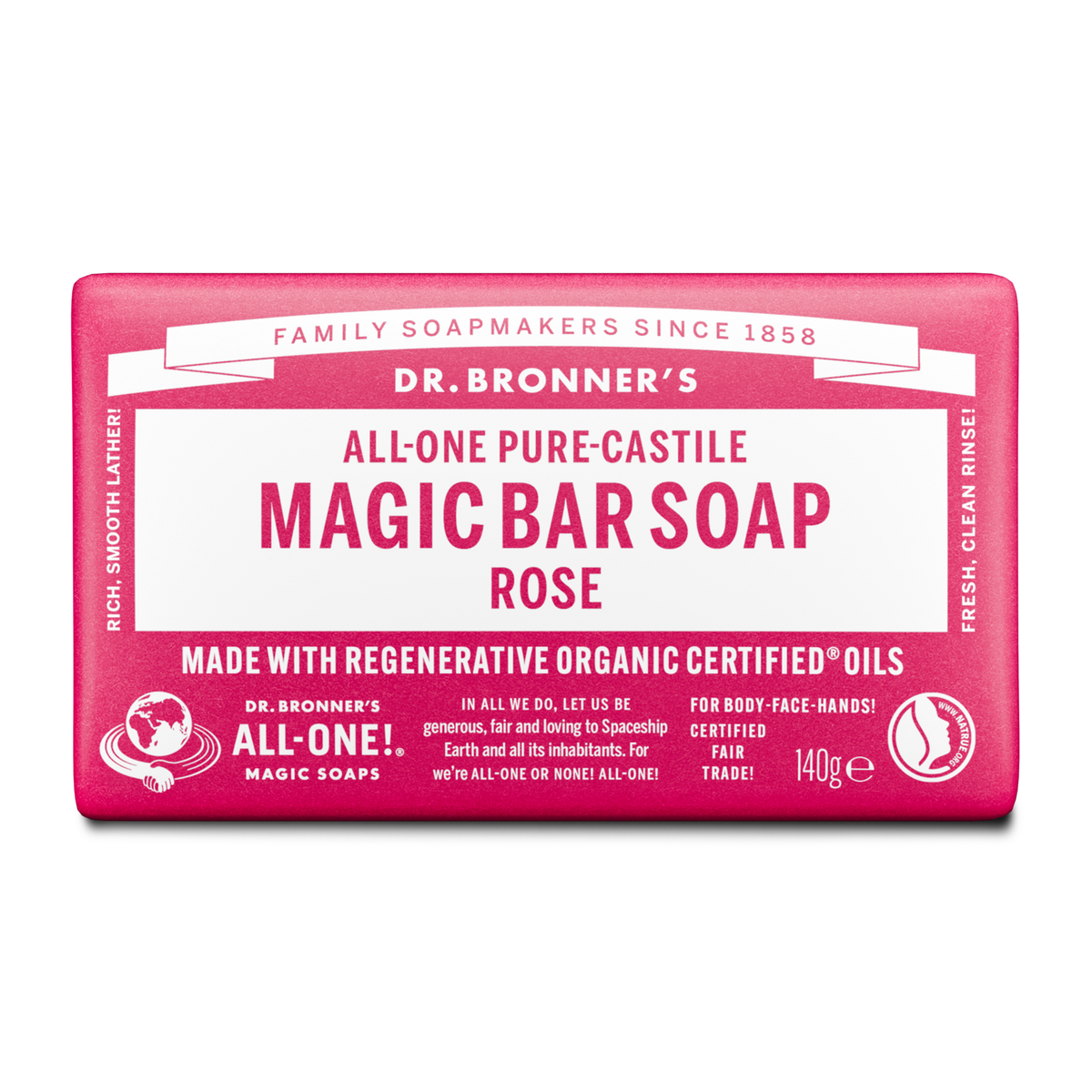 Rose Pure-Castile Magic Bar Soap