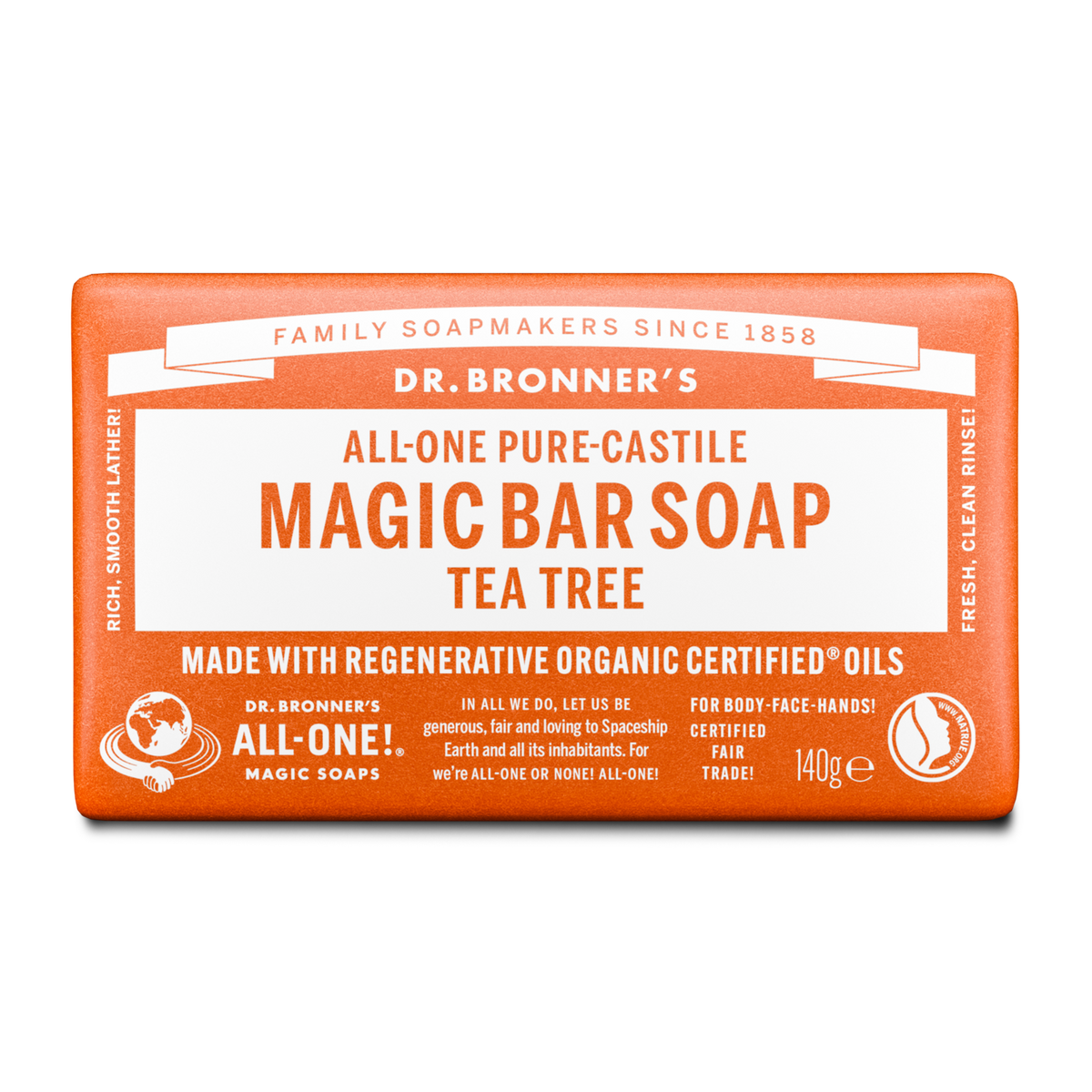 Tea Tree Pure-Castile Magic Bar Soap