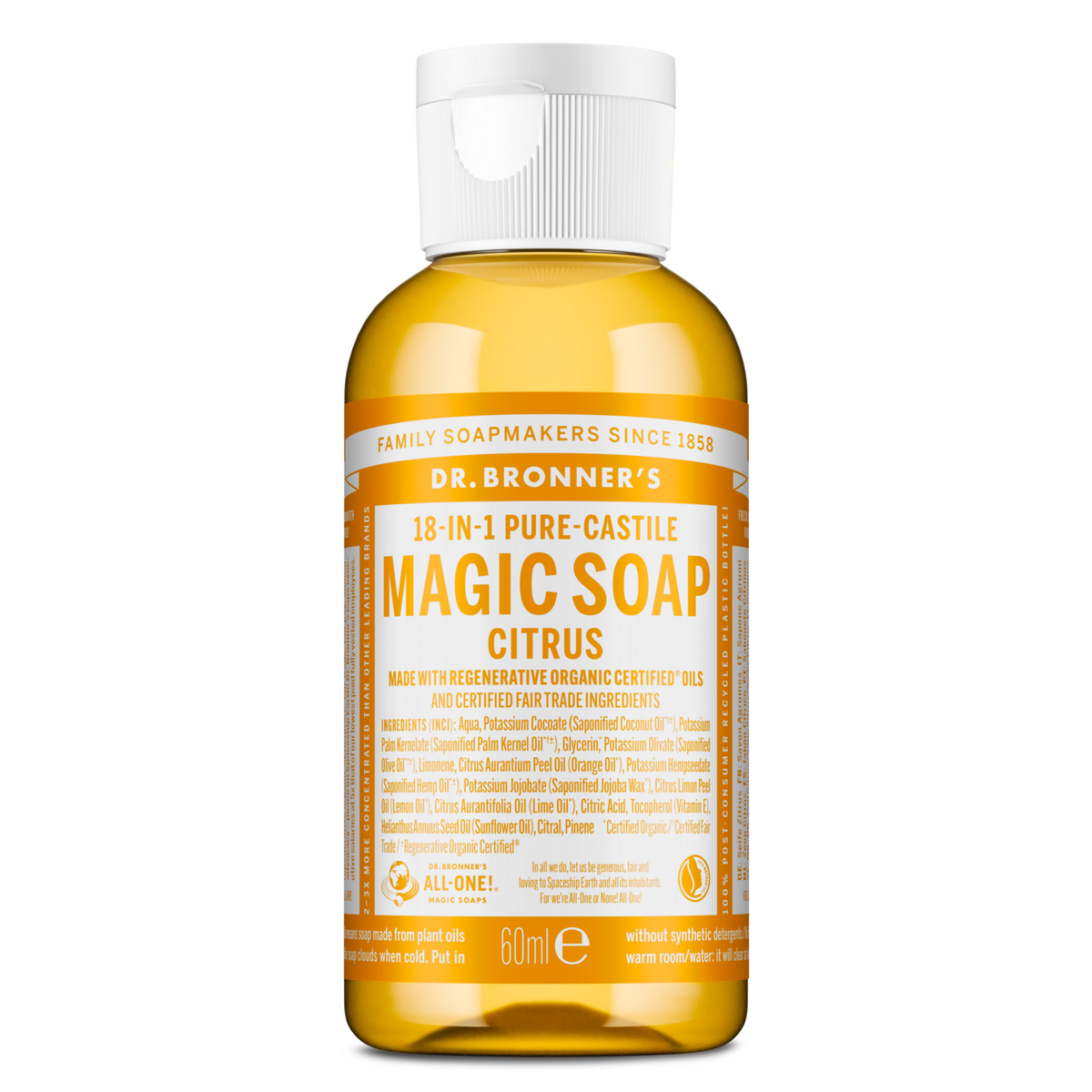 Citrus Orange Pure-Castile Magic Soap