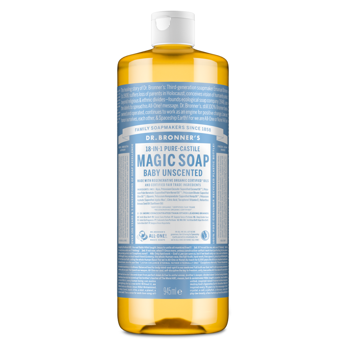 Baby Unscented Pure-Castile Magic Soap