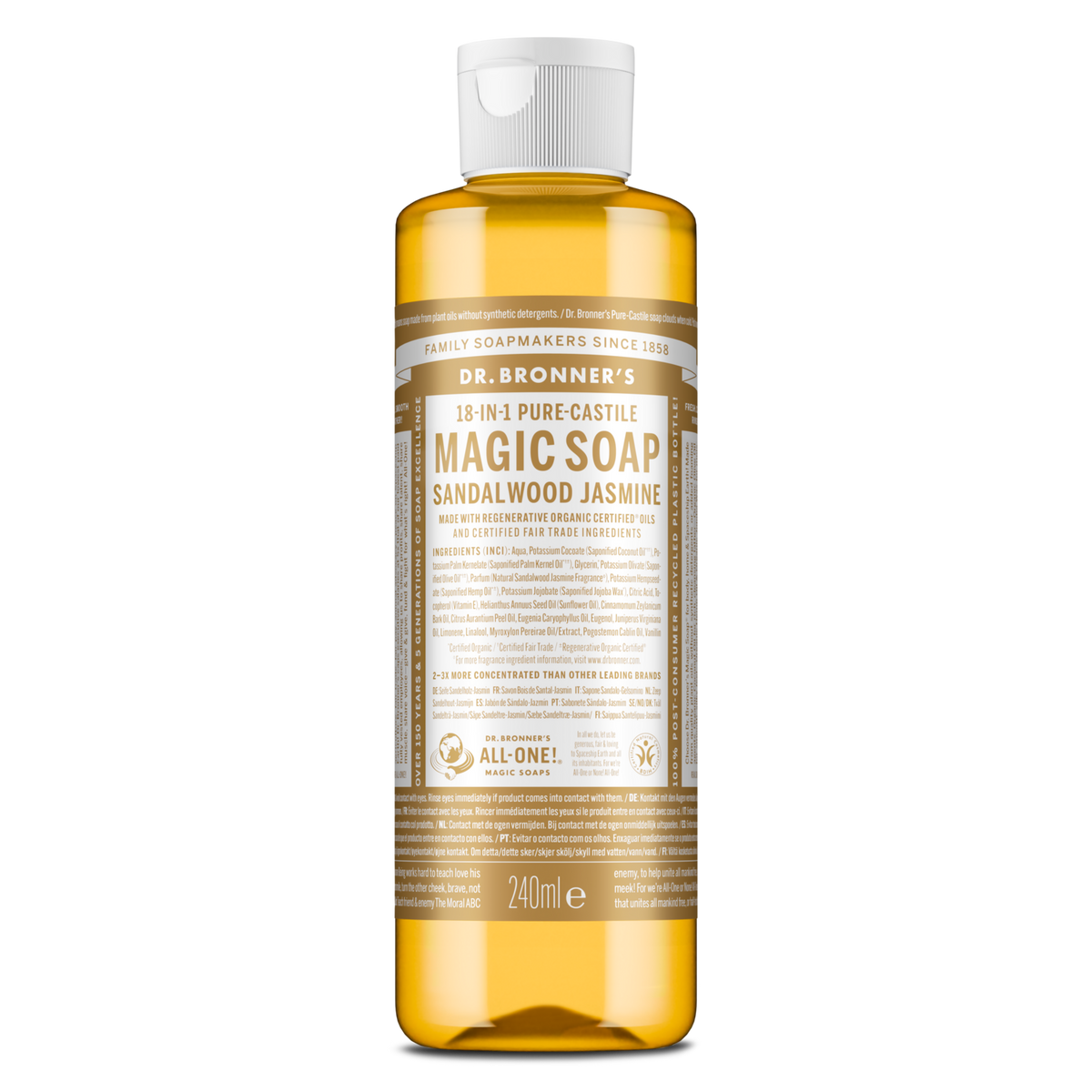 Sandalwood Jasmine Pure-Castile Magic Soap