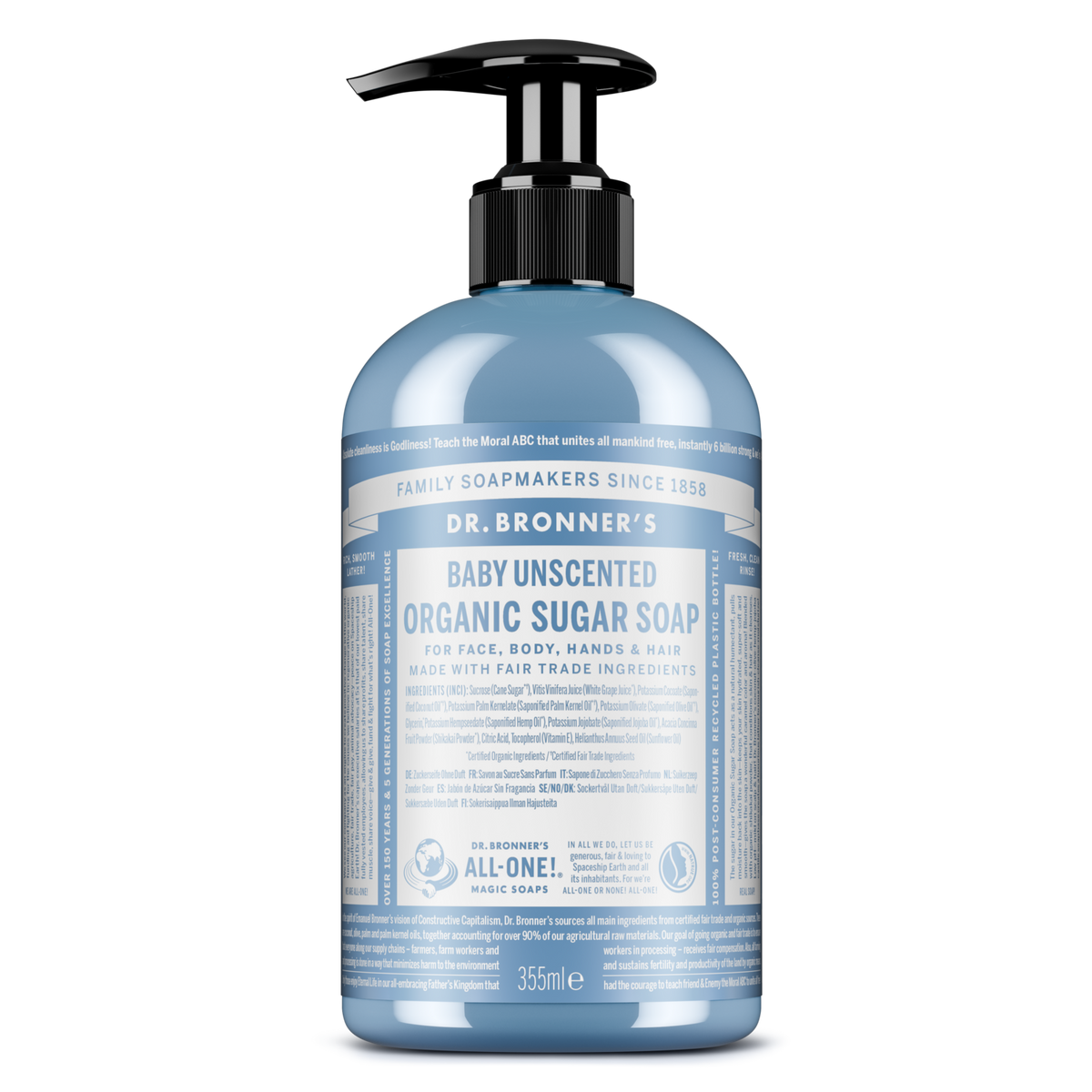Baby Unscented Organic Sugar Soap