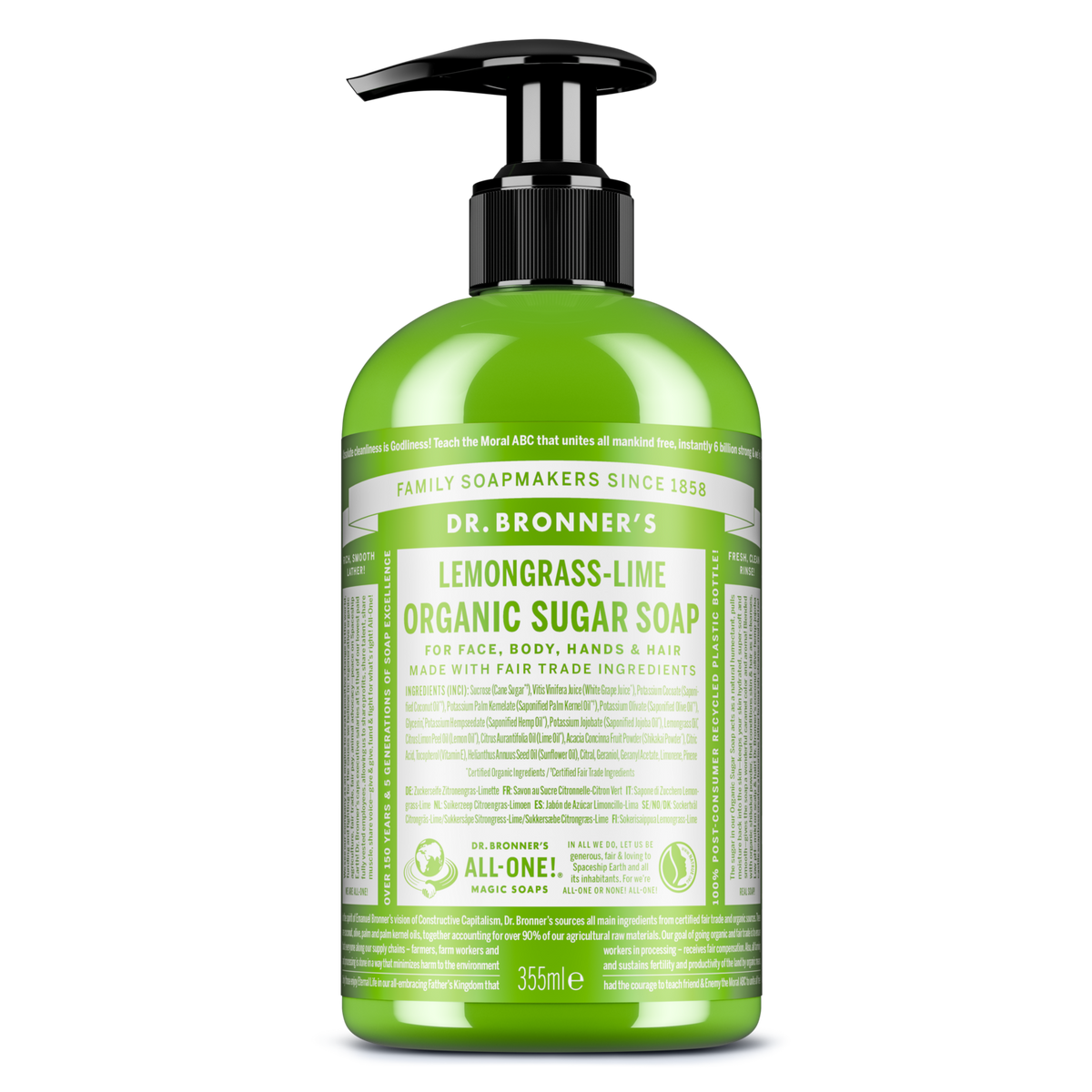 Lemongrass Lime Organic Sugar Soap