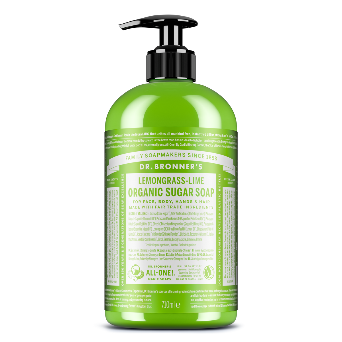 Lemongrass Lime Organic Sugar Soap