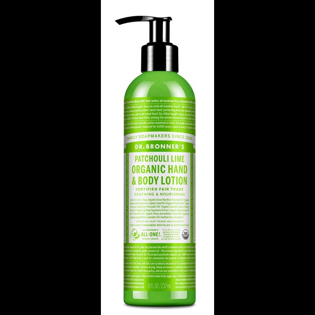 Organic Lotions - patchouli-lime